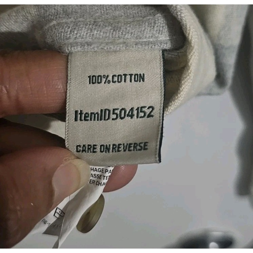 L.L. Bean Plaid Flannel Button Down Shirt Size Medium Ivory‎ Blue Preppy Soft - Picture 10 of 12